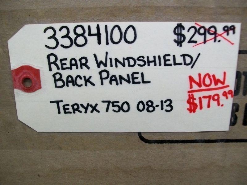 REAR WINDSHIELD/BACK PANEL - TERYX