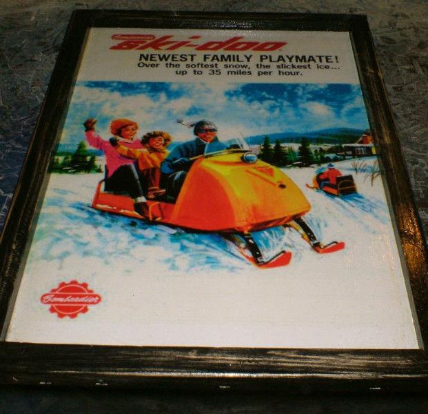 Vintage Ski-Doo pics, 10 diff. - mounted & ready to display