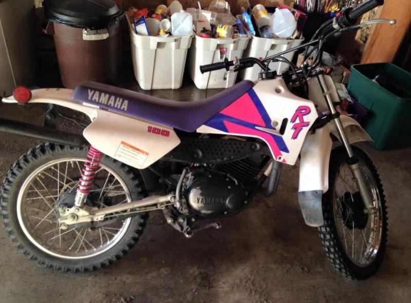 Pink And Purple Yamaha Dirtbike 100