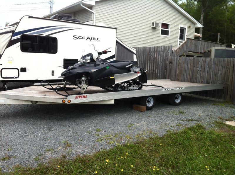 4-place Aluminum Snowmobile Trailer