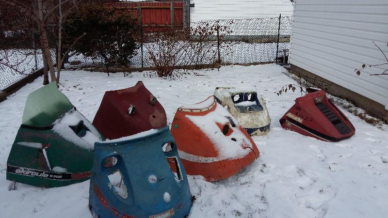 old snowmobile hoods for sale