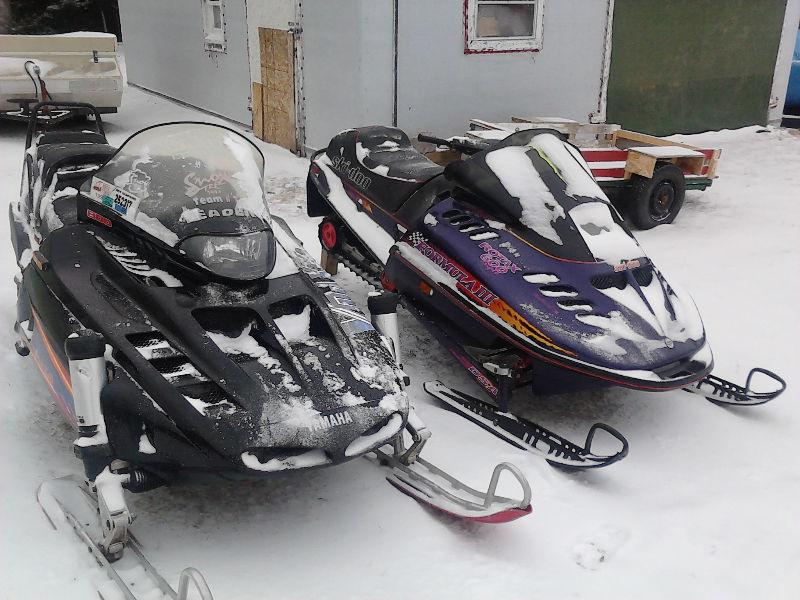 two sleds for trade for a good truck