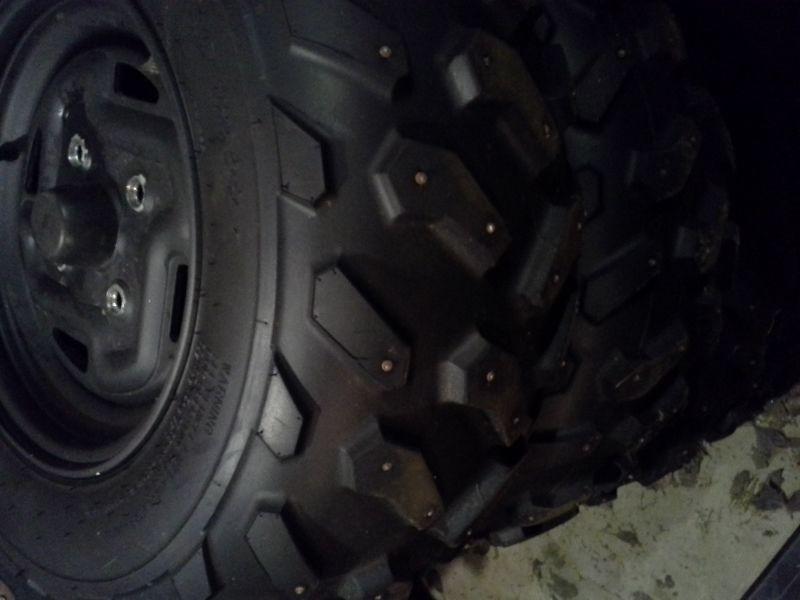 Brute force rims & tires with studs
