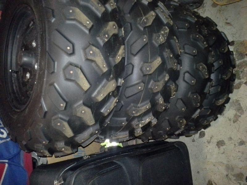 Brute force rims & tires with studs
