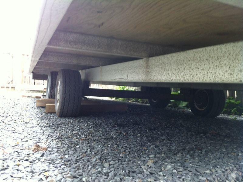 8.5x20 aluminum flatbed trailer