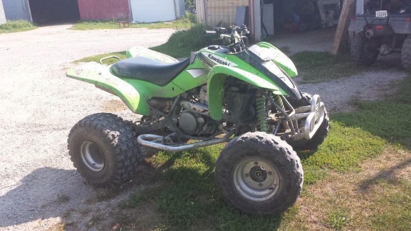 03' Kawasaki KFX400 with reverse and papers