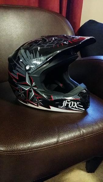 In brand new condition dirt bike helmet