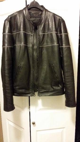 Heavy leather riding jacket reduced from $900 & gauntlet gloves