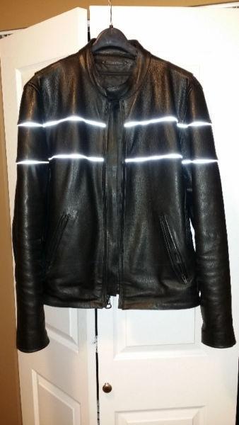 Heavy leather riding jacket reduced from $900 & gauntlet gloves