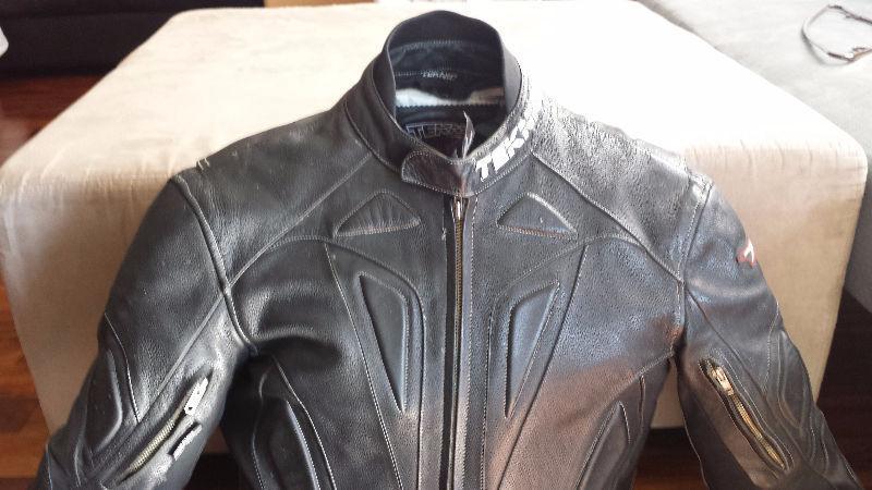 Black Teknic Leather Jacket