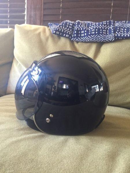 TORC motorcycle helmet with bubble shield