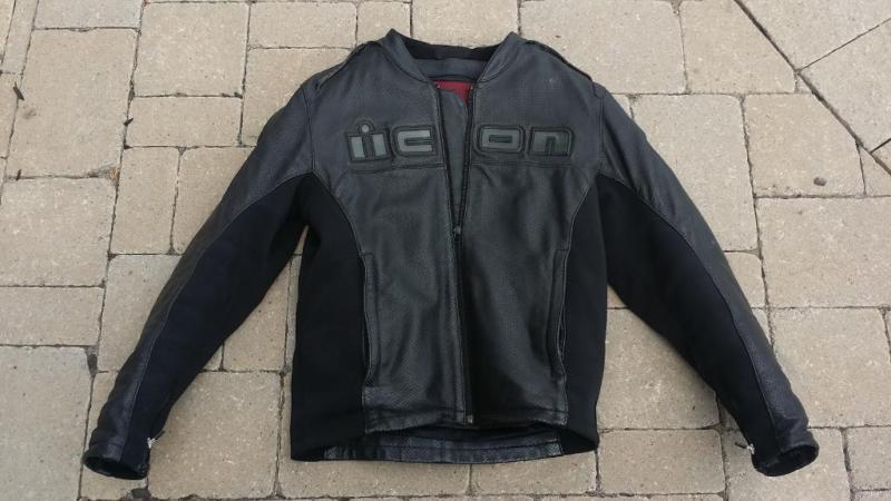 Xxlarge Icon Accelerant Leather motorcycle Jacket with liner