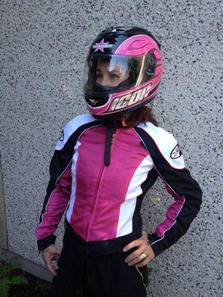 Icon Mainframe Hooligan Motorcycle Helmet - womens