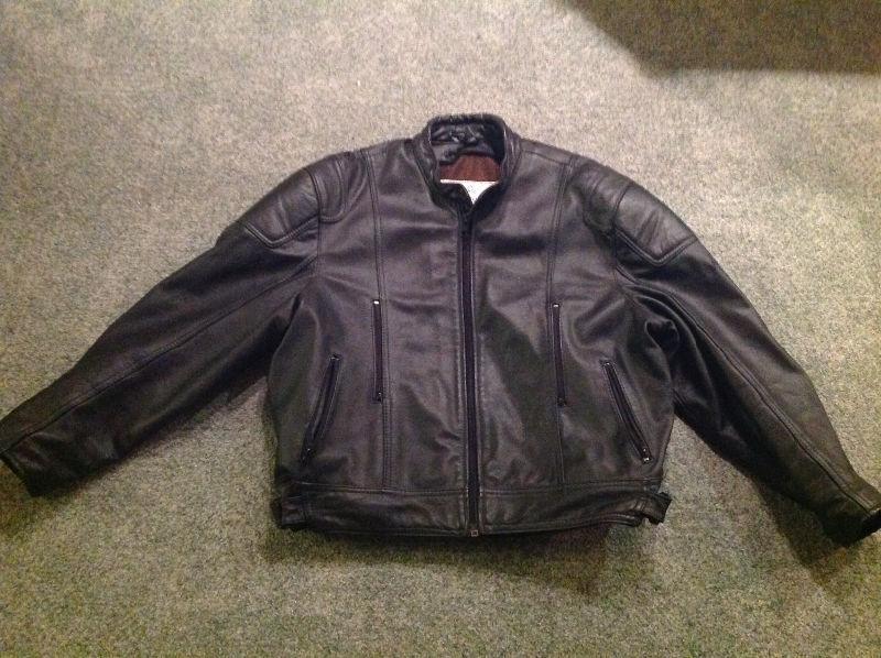 Delux MOTORCYCLE JACKET...ARMORED..size XL