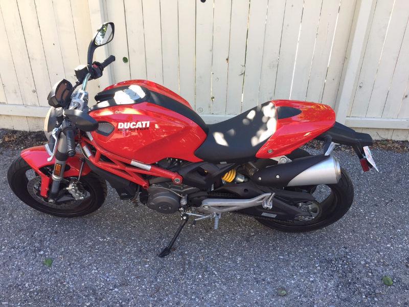 A 2010 Ducati Monster 696 with only 762 Km on it