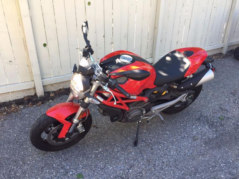A 2010 Ducati Monster 696 with only 762 Km on it
