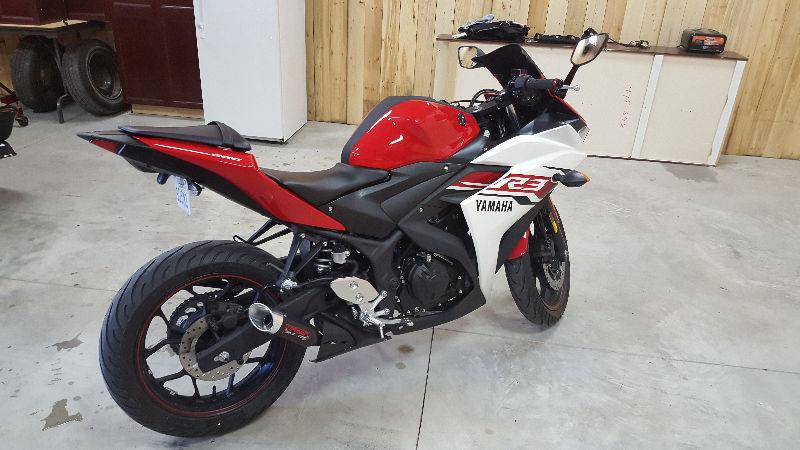 Yamaha R3 2015 with upgrades! Spring is fast approaching