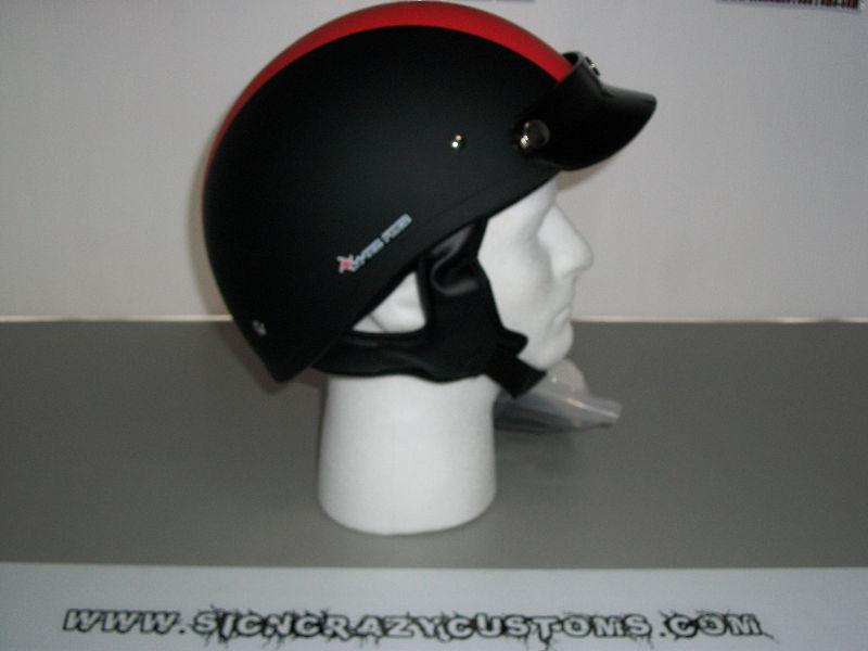ZEUS L4 Matt Black/Orange Middle Stripe, Beanie Helmets