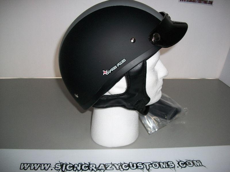 ZEUS L4 Matt Black/Silver Middle Stripe, Beanie Helmets