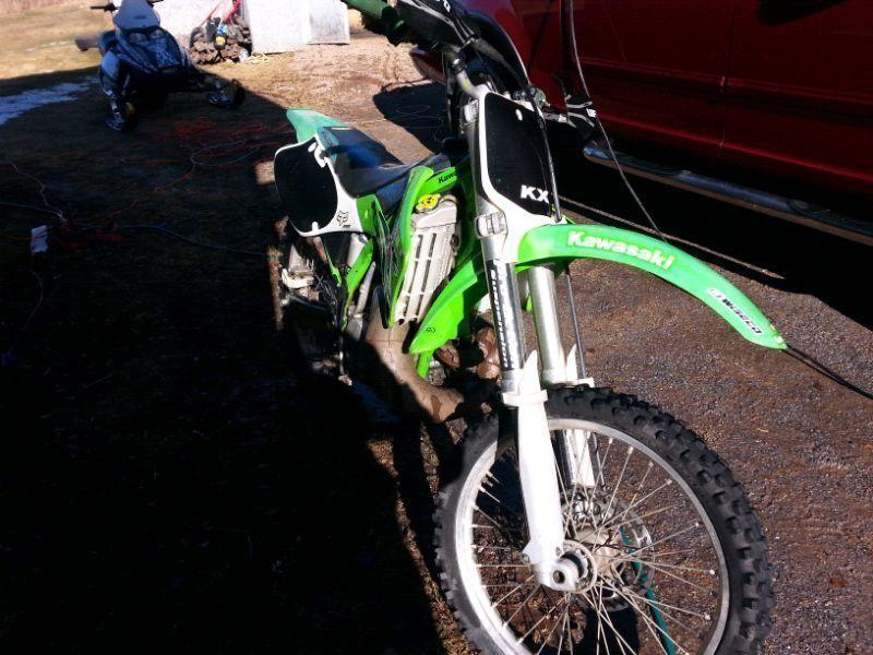 Looking to trade my kx 250 for a 250 4 stroke dirt bike