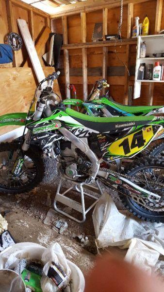 2015 and 2013 kx250f