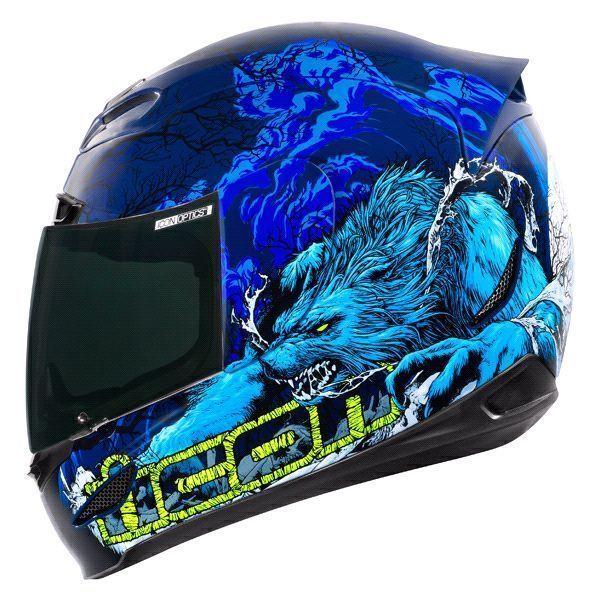 Wanted: Icon Airmada Thriller Helmet - Blue