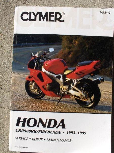 1993 - 1999 HONDA CBR900RR Fireblade Clymer Manual