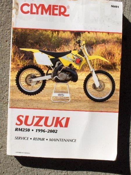 1996 - 2002 Suzuki RM250 Clymer Manual
