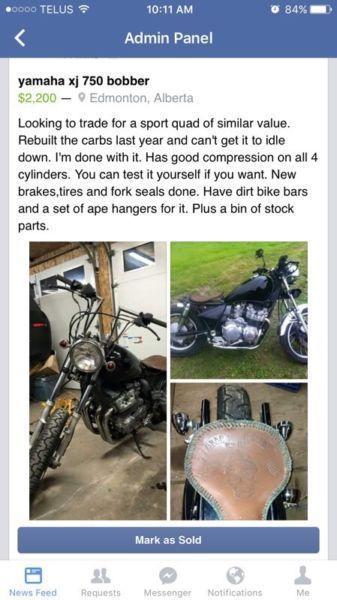 Wanted: Xj 750 bobber