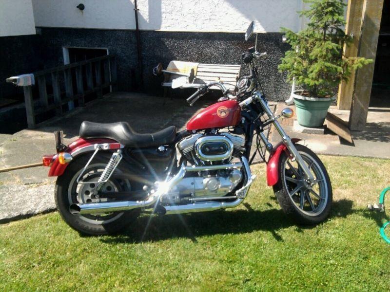 My red beauty, Harley Davidson sportster 883