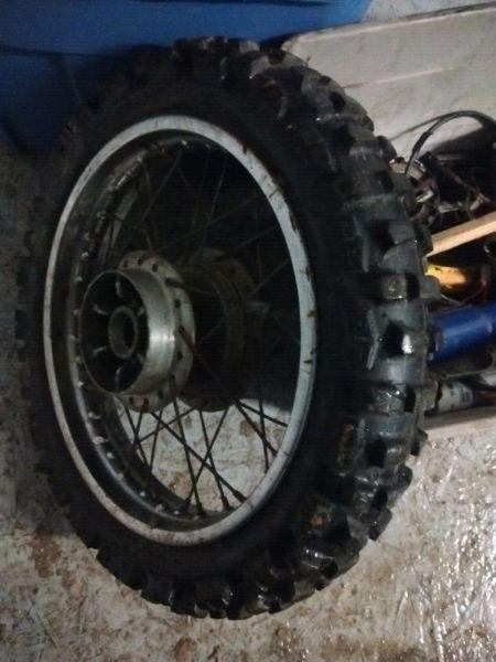 New dirt bike tire