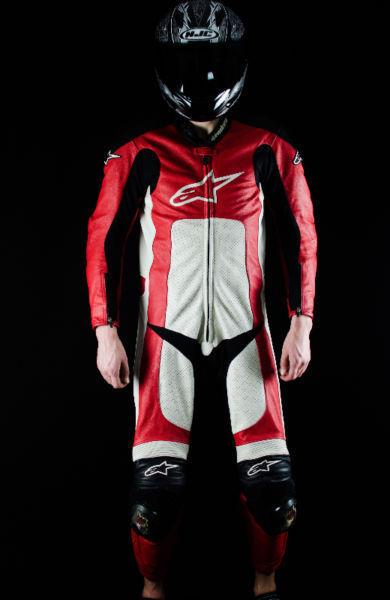 Motorcycle Gear-Alpinestars Leather Racing Suit-1piece size 42US