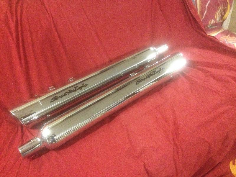 Screamin' Eagle Street Cannon Performance Slip-On Mufflers