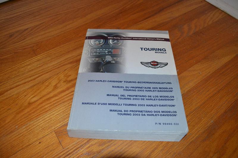 2003 HARLEY-DAVIDSON *OWNERS MANUAL * ALMOST MINT* RARE