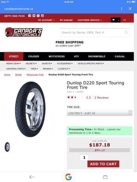 130-70-17 Motorcycle Tire