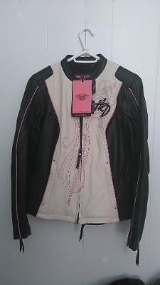 Harley Davidson leather jacket with accessories