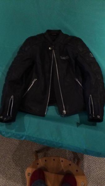 Women's leather Icon motorcycle jacket
