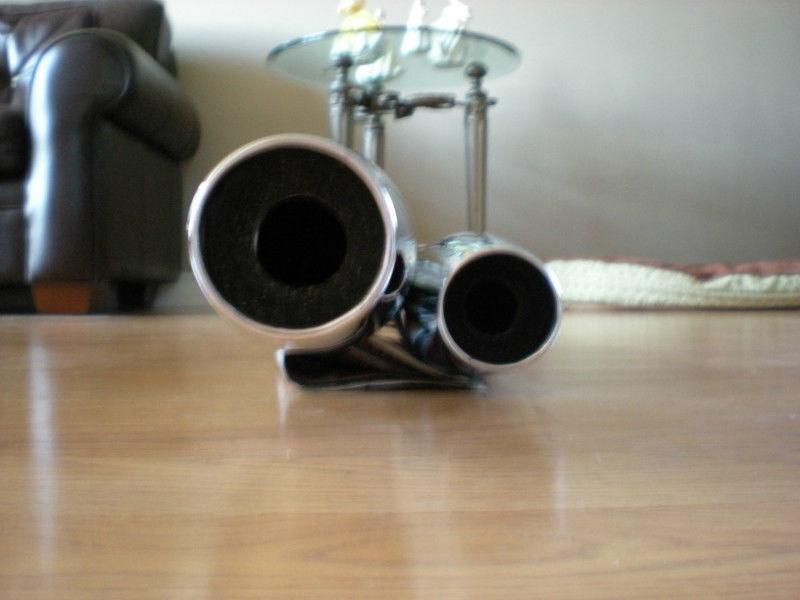 MODIFIED Stock V Star 1100 EXHAUST MUFFLERS !!!