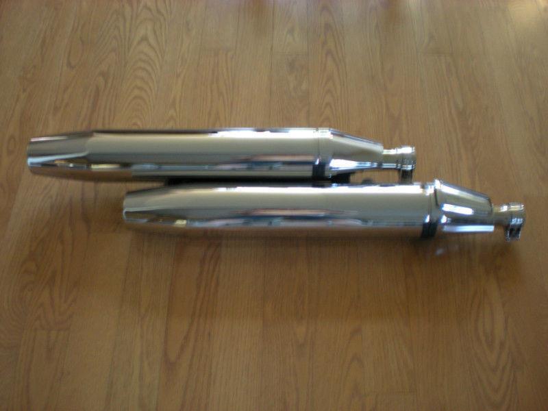 MODIFIED Stock V Star 1100 EXHAUST MUFFLERS !!!