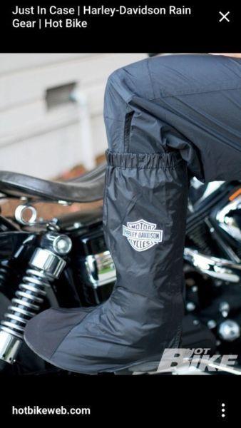 Harley Davidson Rain Gaiter Lug Sole Rain Covers