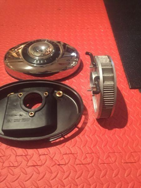 Harley Davidson Street Glide stock air filter and cover