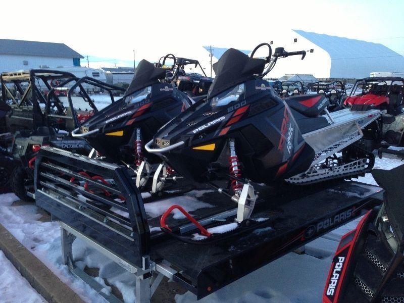 2 Polaris RMK PRO RMK 800 and POLARIS SLED DECK at 0%