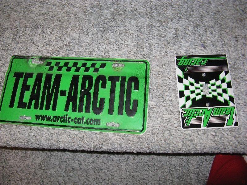 Arctic Cat Liscence Plate & Light Switch Cover
