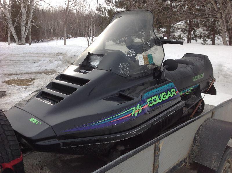 440 cougar snowmobile ( starter,reverse,long track )