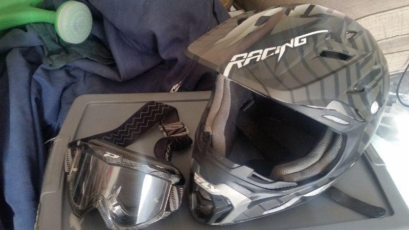 NEW FLY RACING HELMET WITH NEW THOR GOGGLES