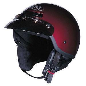 Z1R Helmets The Drifter Half Helmet - Wine