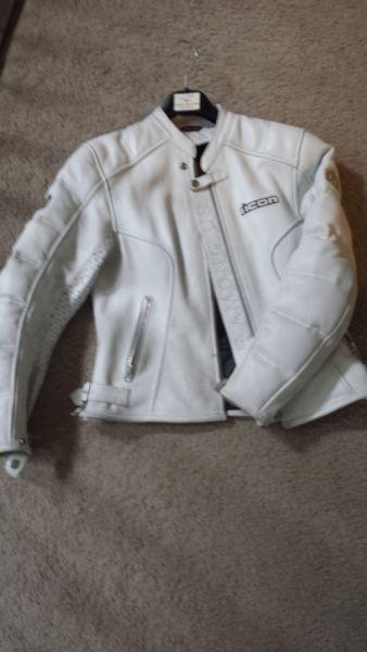 women's Icon leather motorcycle jacket - small $200