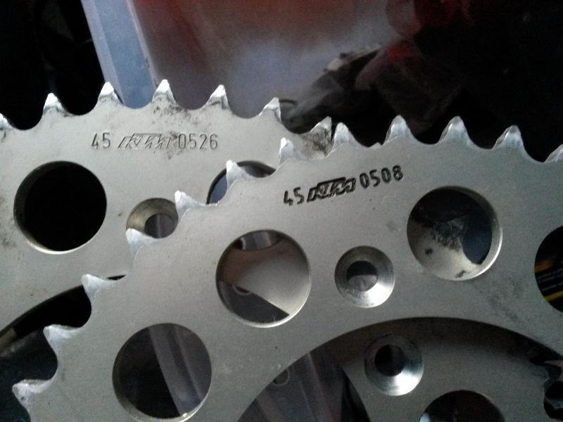 KTM 45T rear sprockets OEM