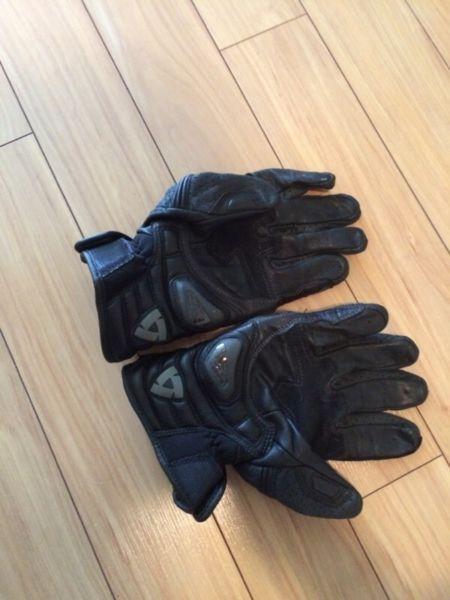 Leather Sport bike gloves