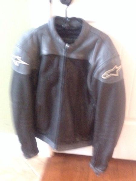 Alpine stars leather motorcycle jacket